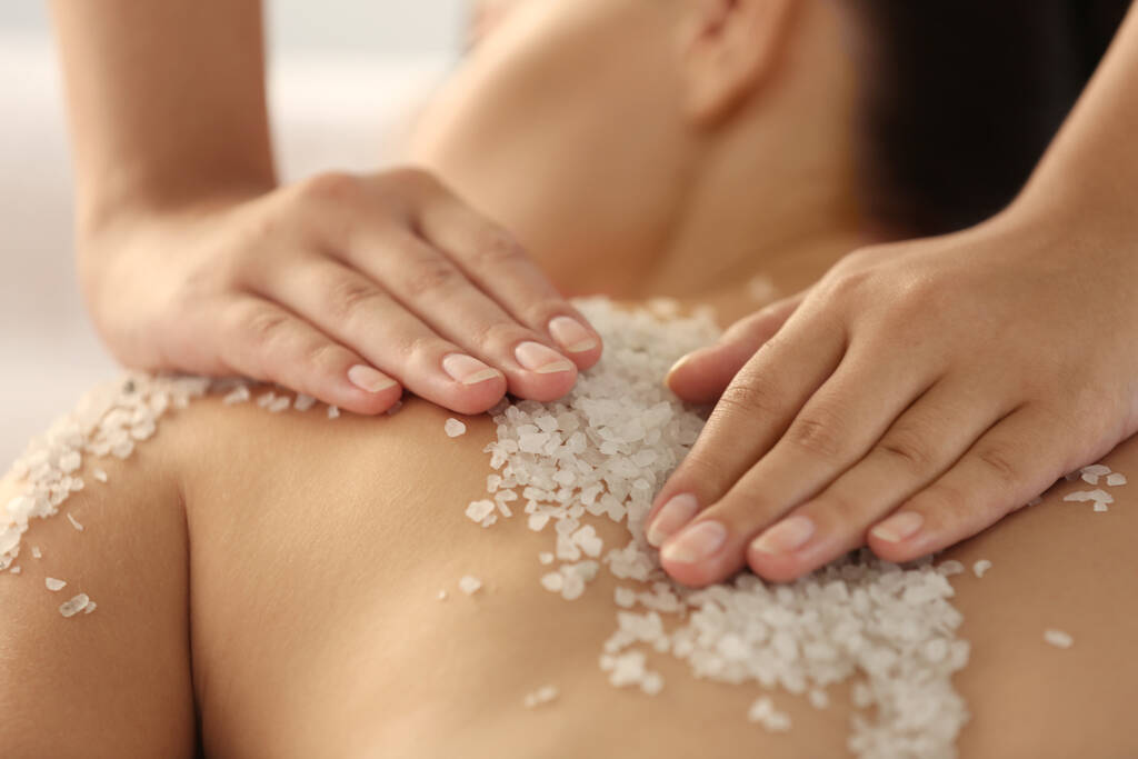 beautiful girl in spa salon